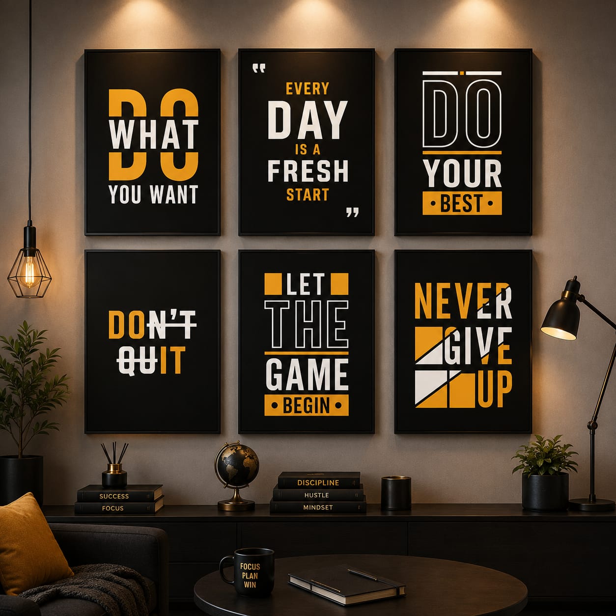 Set of 6 Premium Wall Art Frames