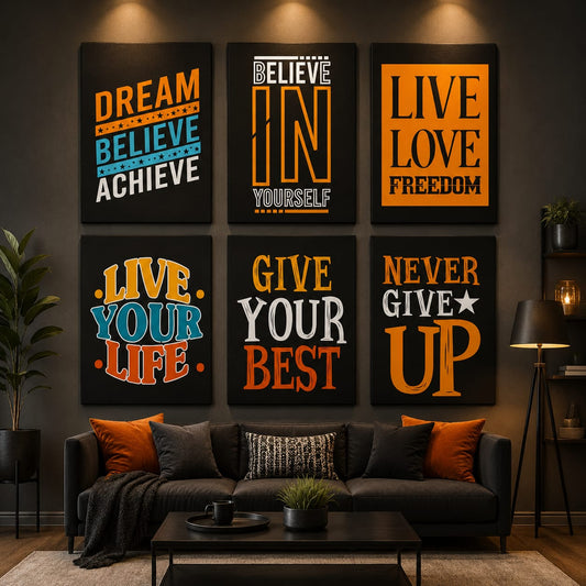 Set of 6 Premium Wall Art Frames
